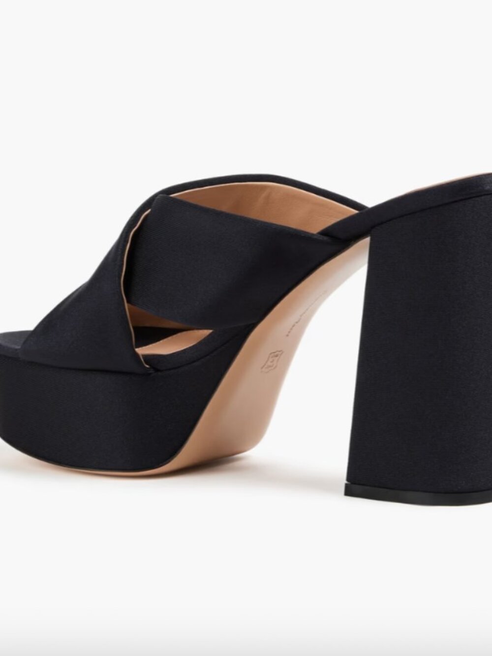 GIANVITO ROSSI Satin-jersey platform mules - Picture 5 of 11